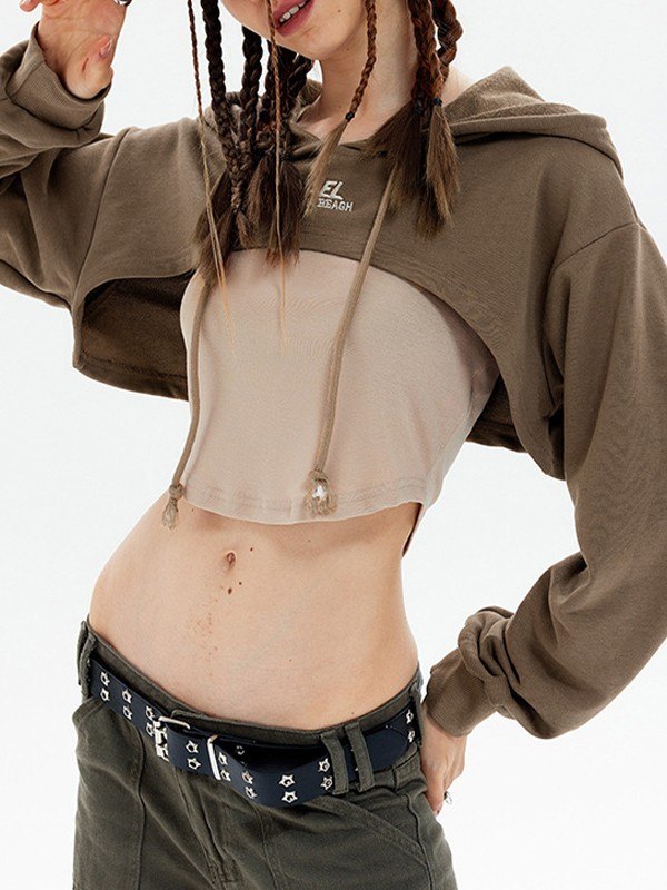 EMMIOL Sudadera con capucha y logo bordado