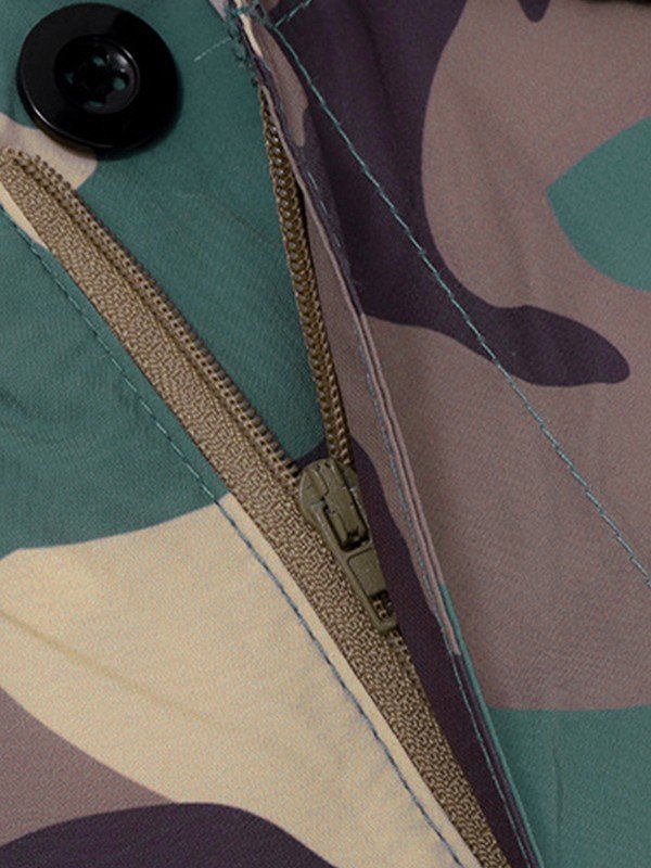 EMMIOL Camo Print Straight Leg Cargo Pants