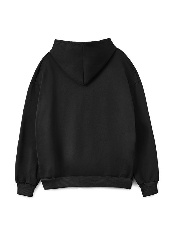 EMMIOL Sudadera con cremallera y estampado de estrellas