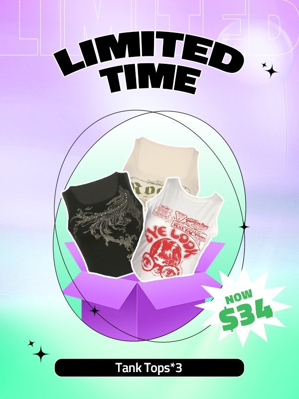 EMMIOL [Bundle Sale] 3-Pack Tank Tops