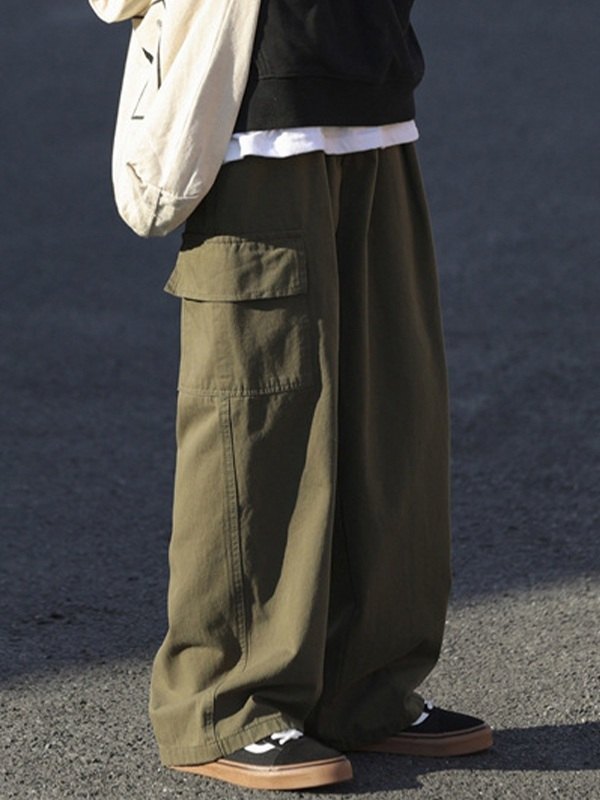 EMMIOL Pantalones cargo skate de algodón para hombre