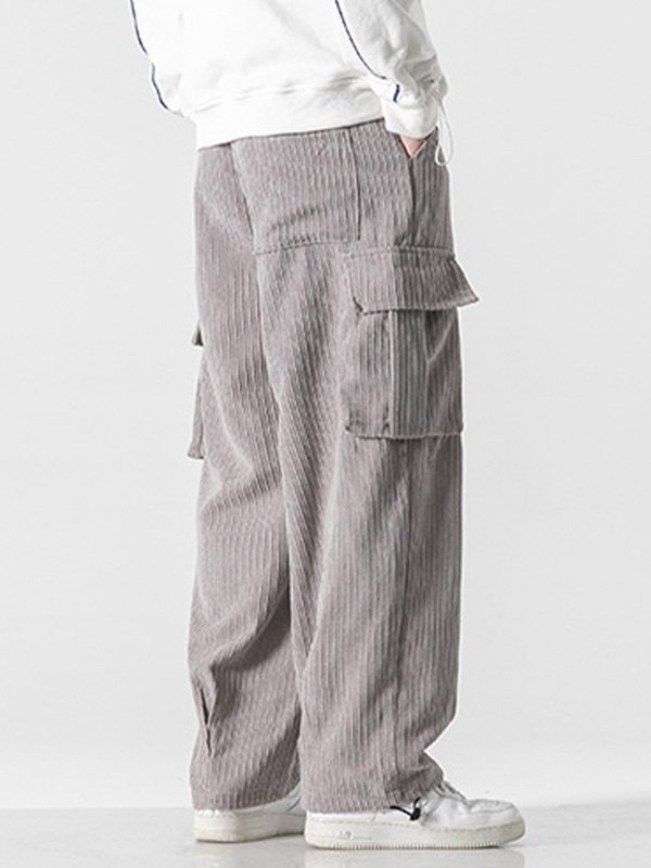 EMMIOL Men's Vintage Corduroy Cargo Pants