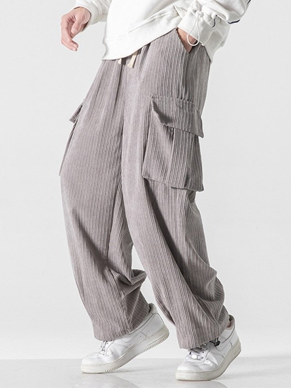 EMMIOL Men's Vintage Corduroy Cargo Pants