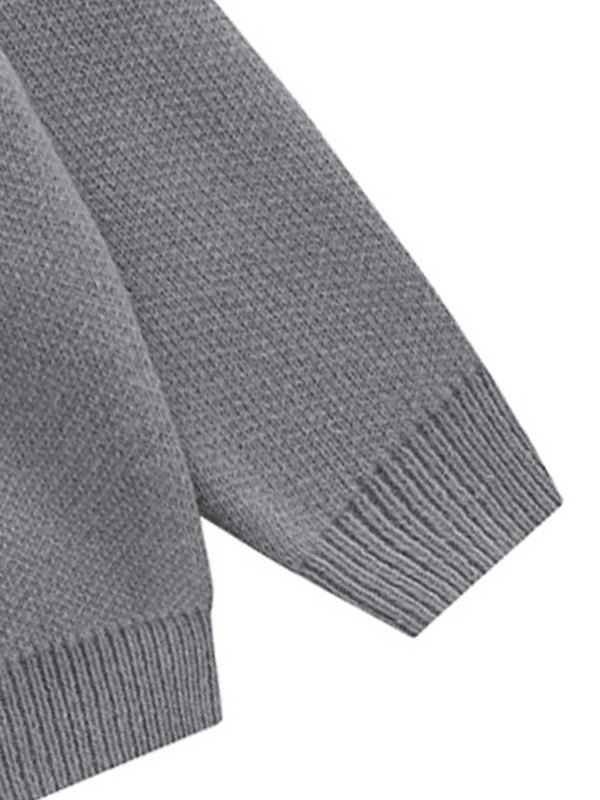 EMMIOL Jacquard-Pullover mit Fransen für Herren