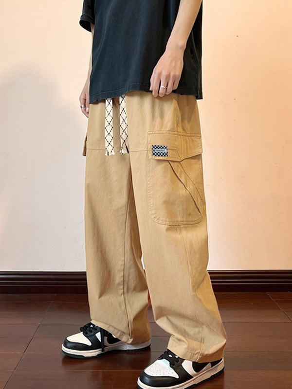 EMMIOL Lose Cargohose aus Baumwolle für Herren