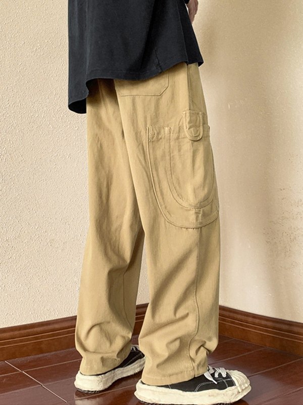 EMMIOL Men's Cotton Loose Casual Cargo Pants