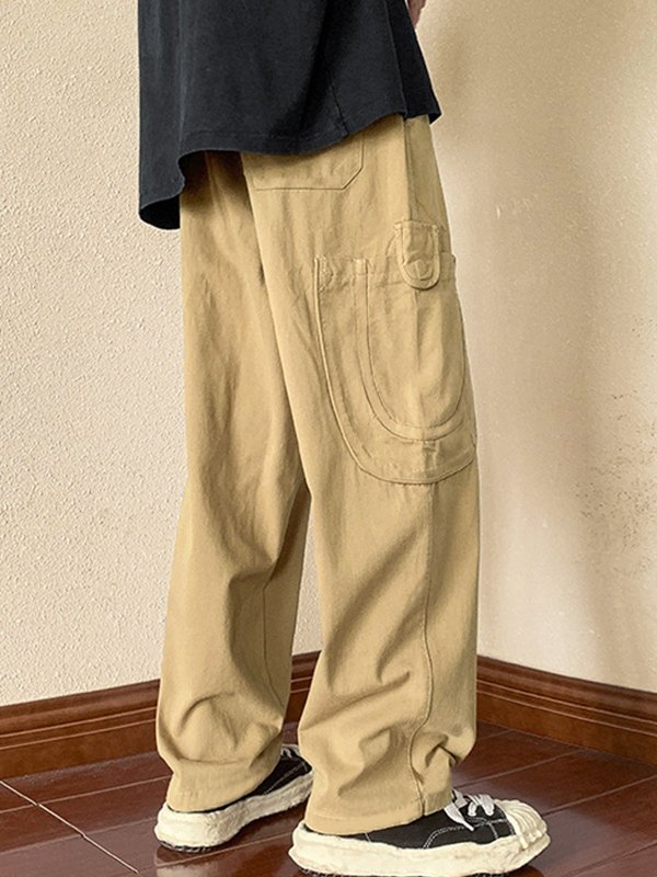 EMMIOL Men's Cotton Loose Casual Cargo Pants