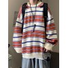 EMMIOL Gestreifter Pullover Strickpullover für Herren
