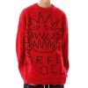 EMMIOL Men's Cartoon Devil Distressed Sweater