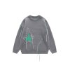 EMMIOL Jacquard-Pullover mit Fransen für Herren