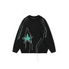 EMMIOL Jacquard-Pullover mit Fransen für Herren