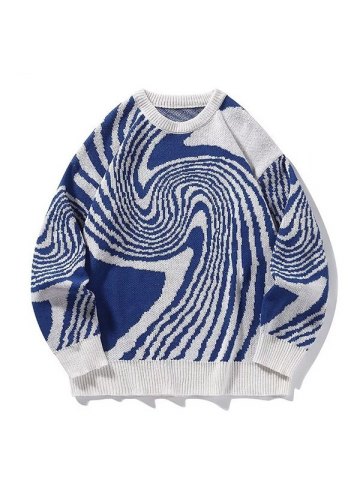 Casual Geometric Jacquard Knit V Neck Sleeveless Button Front Boys Cardigan