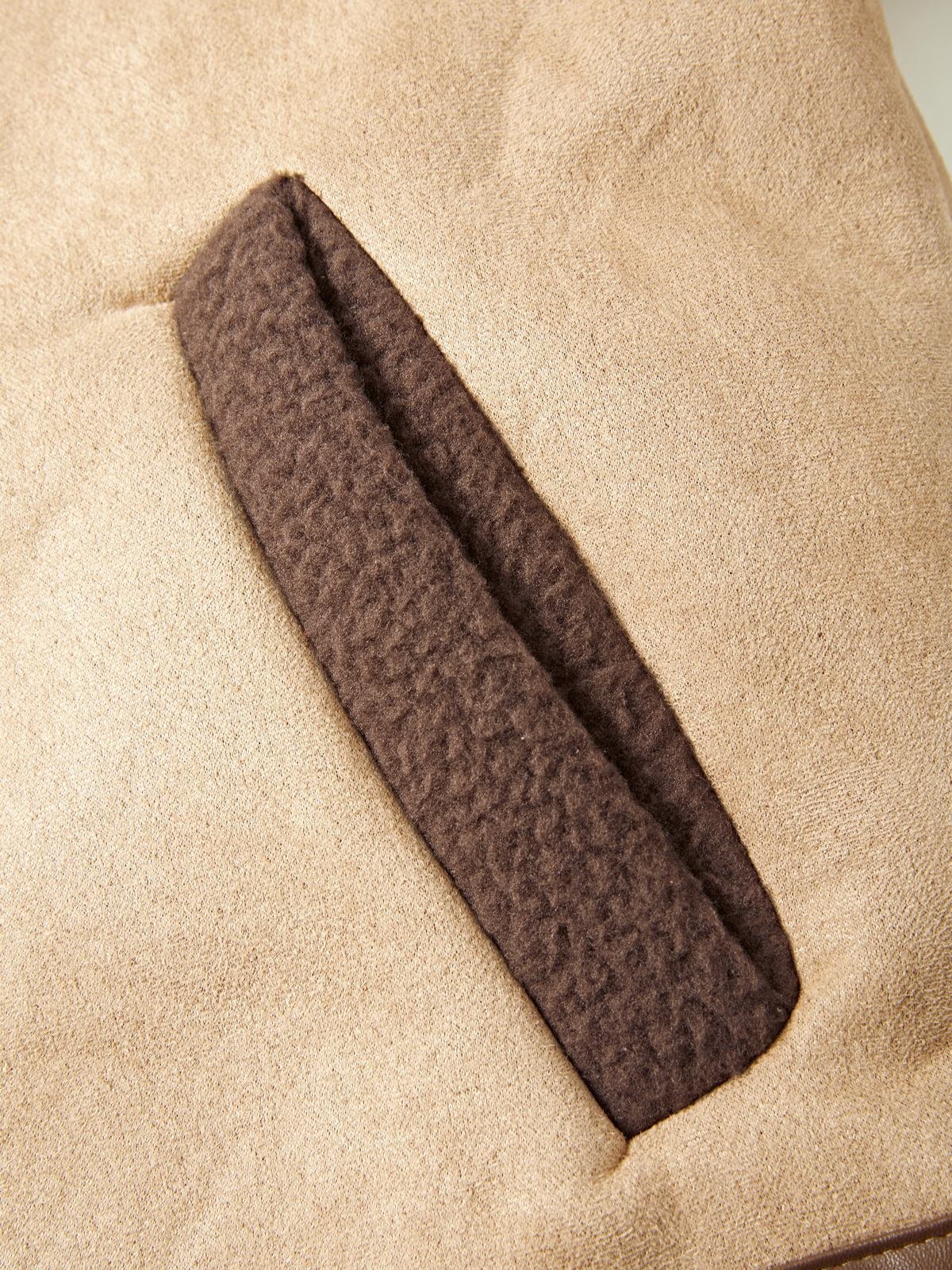 EMMIOL Faux Shearling Jacke mit Reißverschluss für Herren