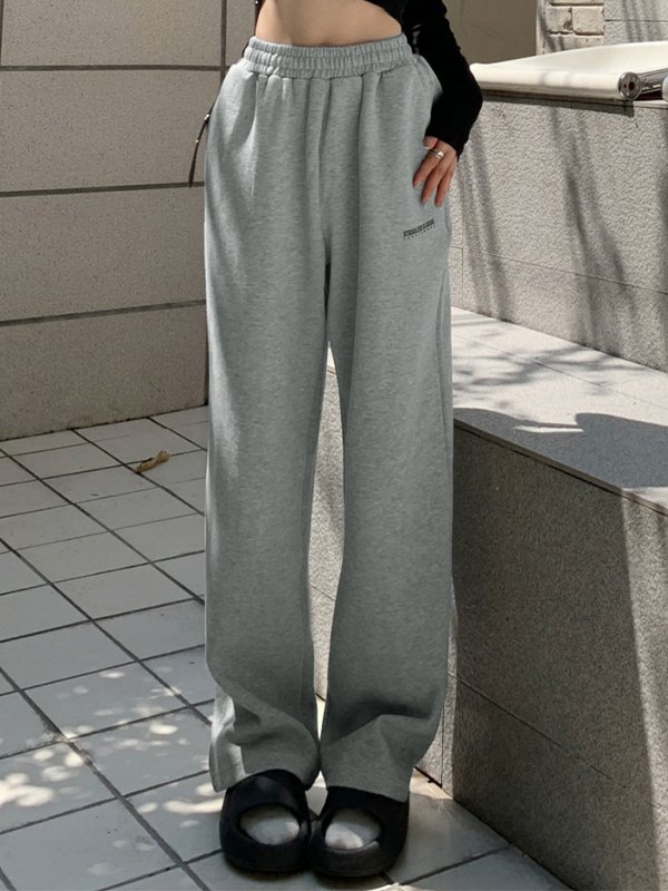 EMMIOL Einfarbige Baggy-Jogginghose