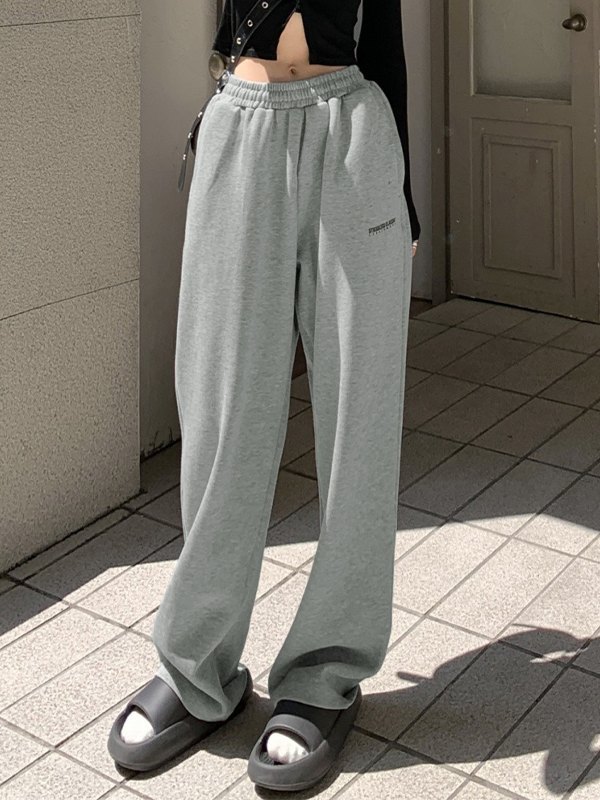 EMMIOL Einfarbige Baggy-Jogginghose