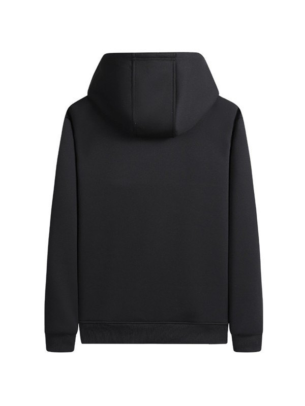 EMMIOL Mit Thermo-Fleece gefütterter Herren-Hoodie mit Reißverschluss