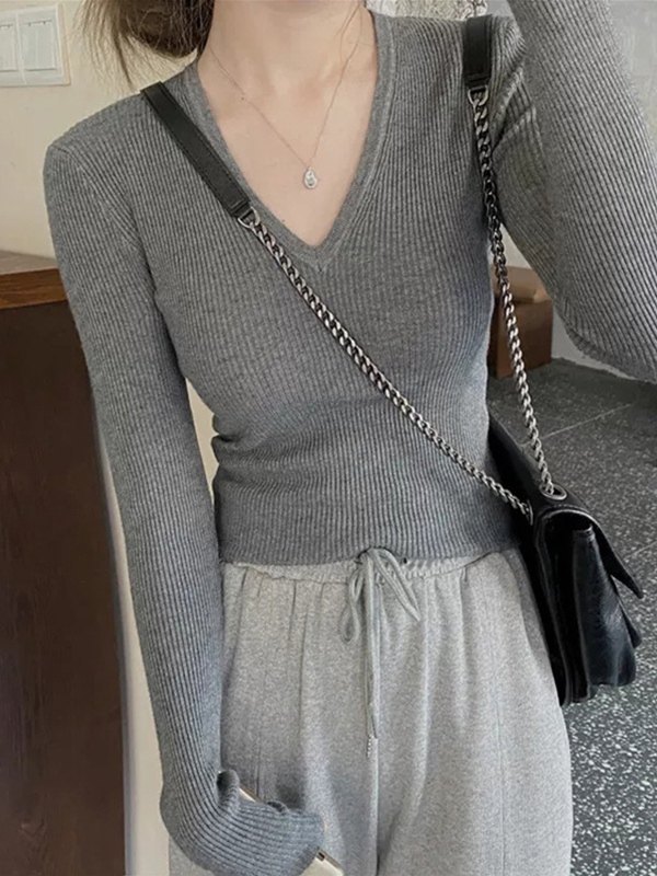 Aemi+Co Mock Neck Ribbed Knit Top with Crochet Sleeve