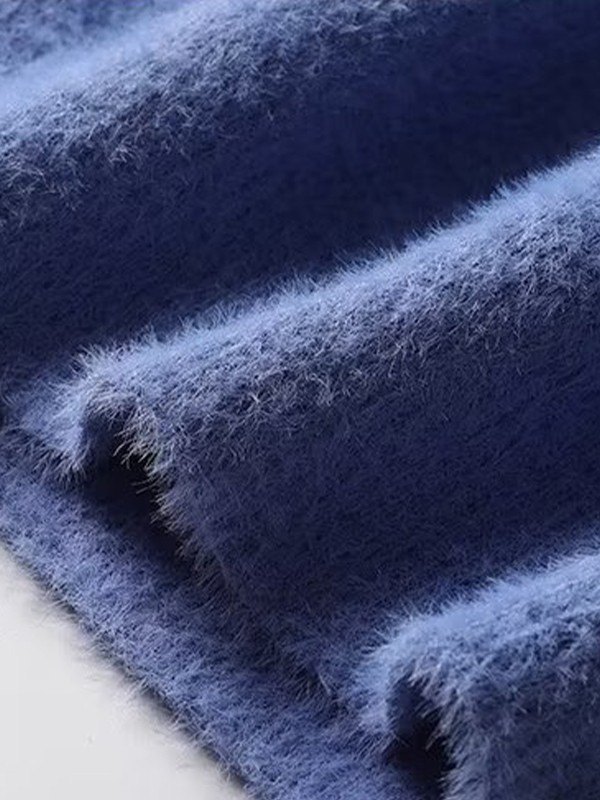 EMMIOL Suéter de punto difuso con degradado navideño para hombre