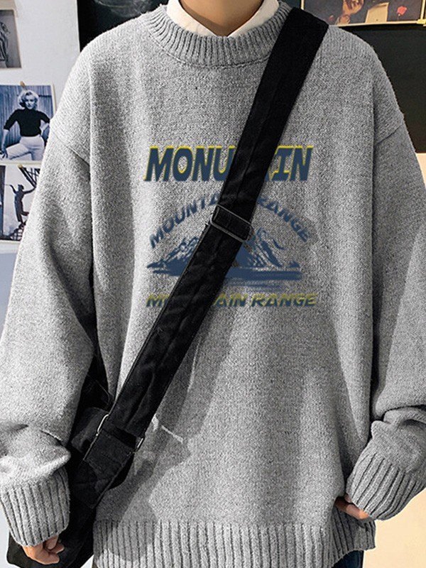 EMMIOL Jersey de hombre en jacquard de montaña