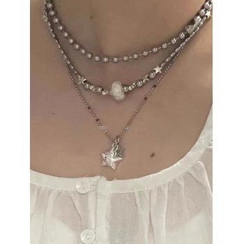 Beads Star Pendant Necklace