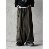 EMMIOL Pantalones cargo sueltos con bolsillo funcional para hombre
