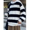 EMMIOL Men's Textured Striped Pullover Sweater