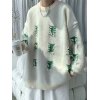 EMMIOL Men's Pullover Distressed Knit Sweater