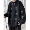 EMMIOL Men's Pullover Distressed Knit Sweater