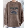 EMMIOL Jersey de hombre en jacquard de montaña