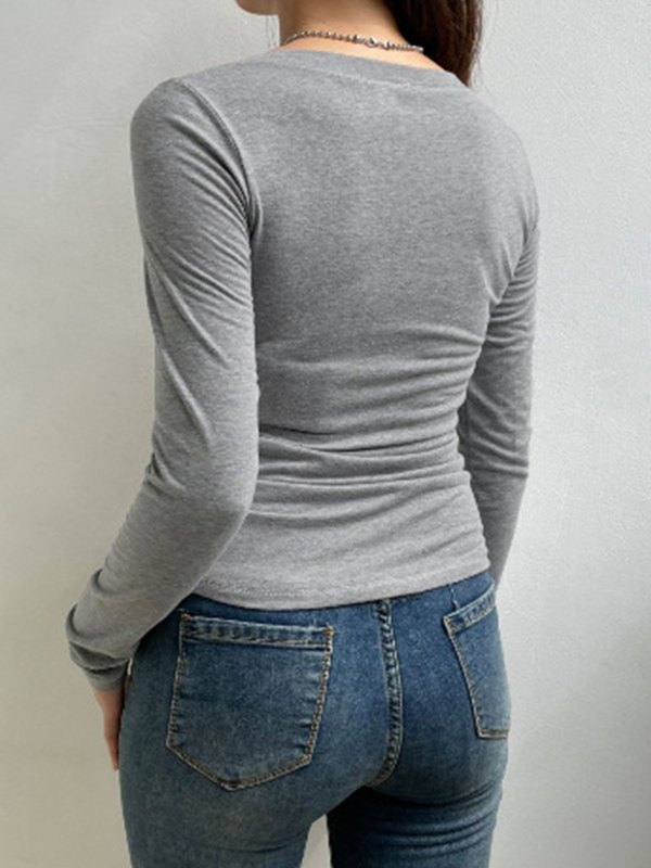 EMMIOL Vintage Striped V Neck Knit Top