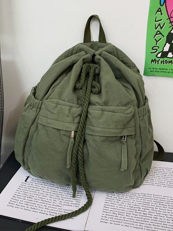 EMMIOL Vintage Canvas Drawstring Backpack