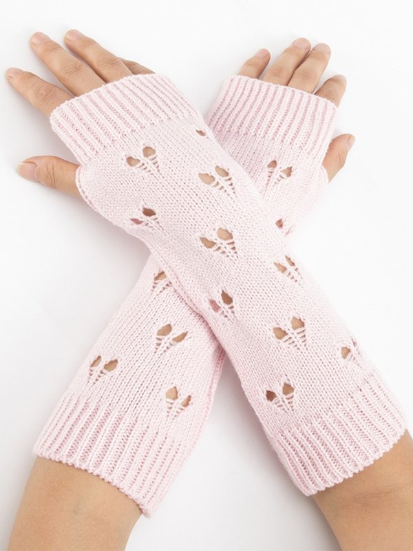 EMMIOL Calentador de brazo con orificio para el pulgar con corazón envejecido