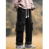EMMIOL Pantalones cargo sueltos de pana con forro polar para hombre