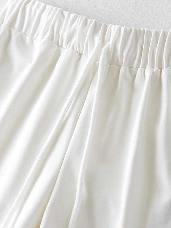 EMMIOL White Y2K Micro Dolphin Shorts
