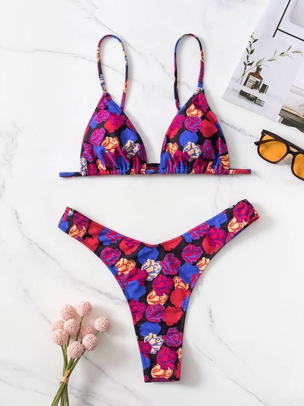 EMMIOL Floral Print Bikini Set