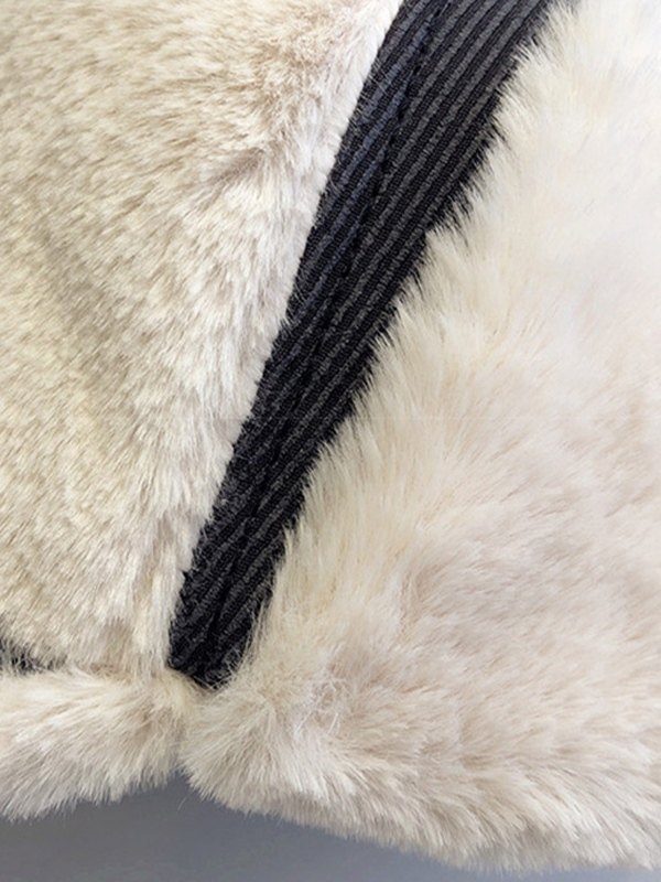 EMMIOL Patchwork Warm Fuzzy Trapper Hat