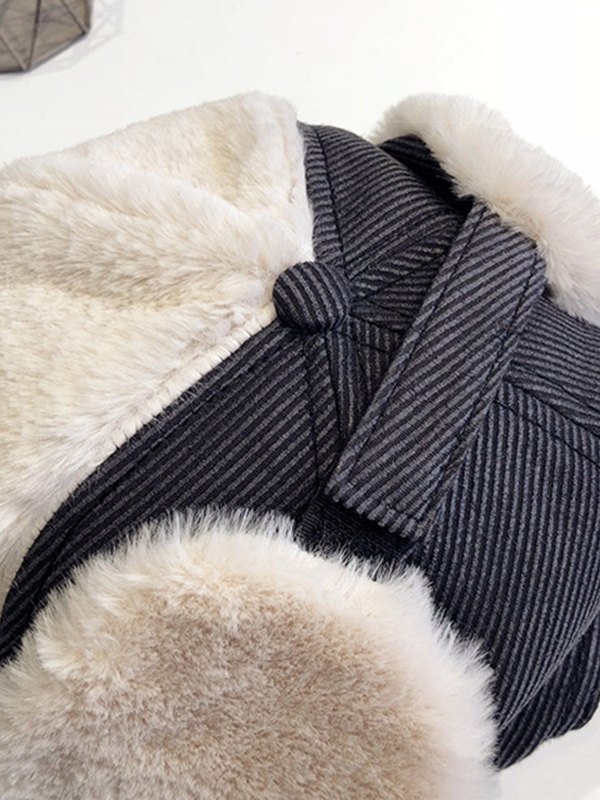 EMMIOL Patchwork Warm Fuzzy Trapper Hat