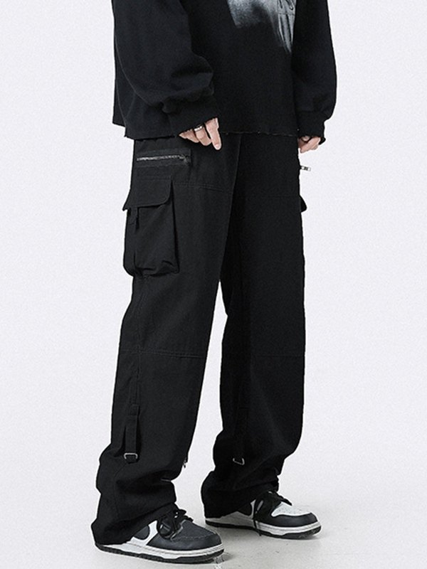 EMMIOL Men's Cotton Pocket Loose Cargo Pants