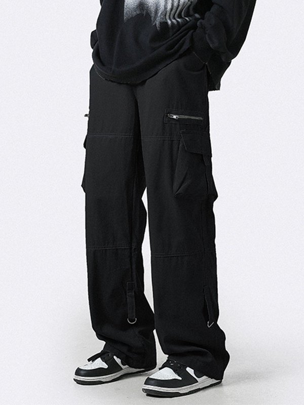 EMMIOL Men's Cotton Pocket Loose Cargo Pants