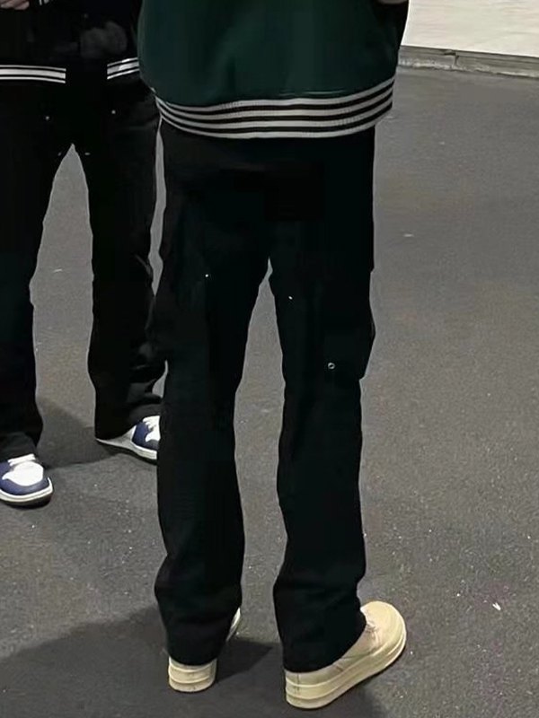 EMMIOL Men's Utility Black Cargo Pants