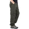 EMMIOL Pantalones cargo utilitarios con múltiples bolsillos para hombre