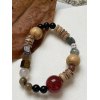 EMMIOL Vintage gemischte Holzperlen Armband