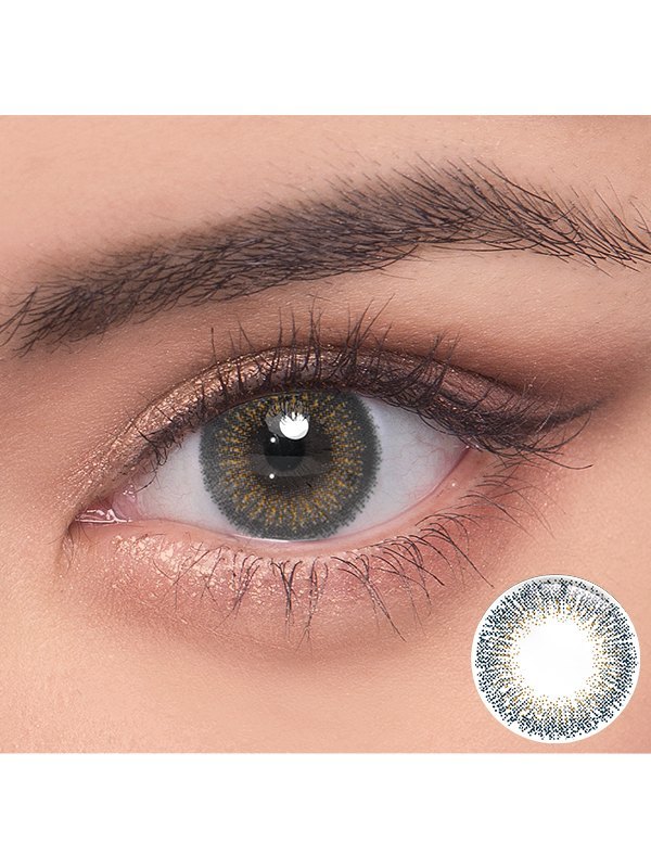 EMMIOL Eyemiol Lentes De Contacto De Color Azul Brumoso 0.00/6 Meses