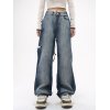 EMMIOL Faded 90s Wash Ripped Jeans