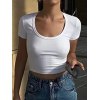EMMIOL Top corto bianco di base