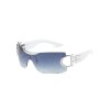 EMMIOL Gafas de sol deportivas futuristas sin montura