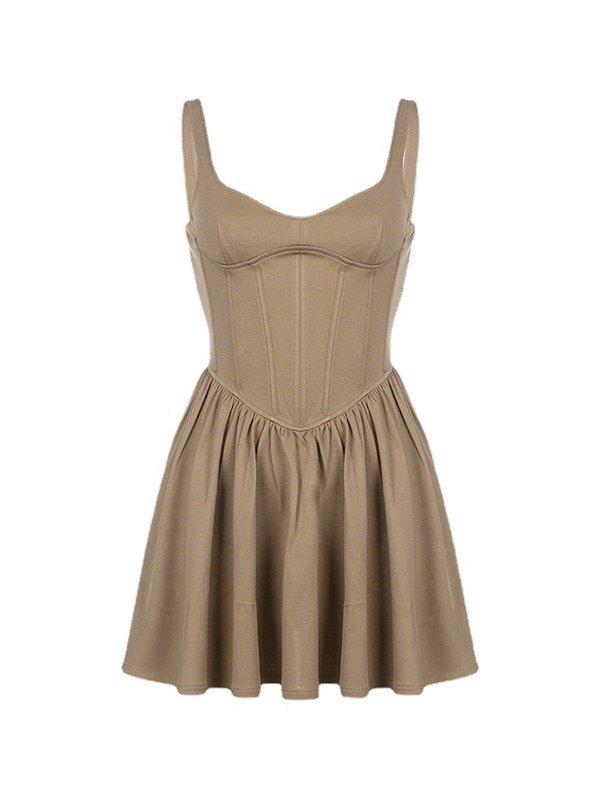 EMMIOL Mini abito dal design vintage a corsetto