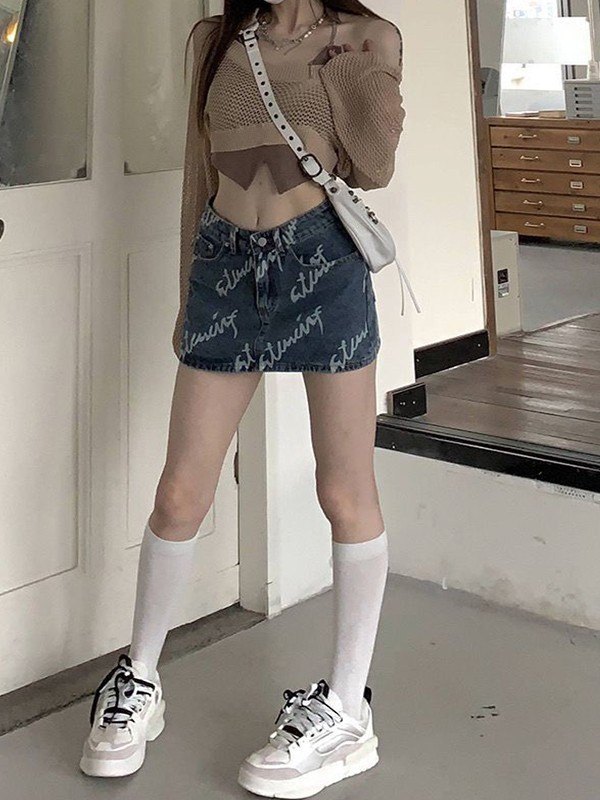 EMMIOL Cover Up Open Knit Crop Top