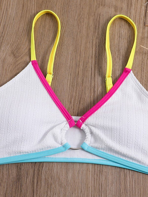 EMMIOL Bikini-Set mit O-Ring-Kontrastbesatz