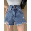 EMMIOL Cut Off Distressed Denim Shorts